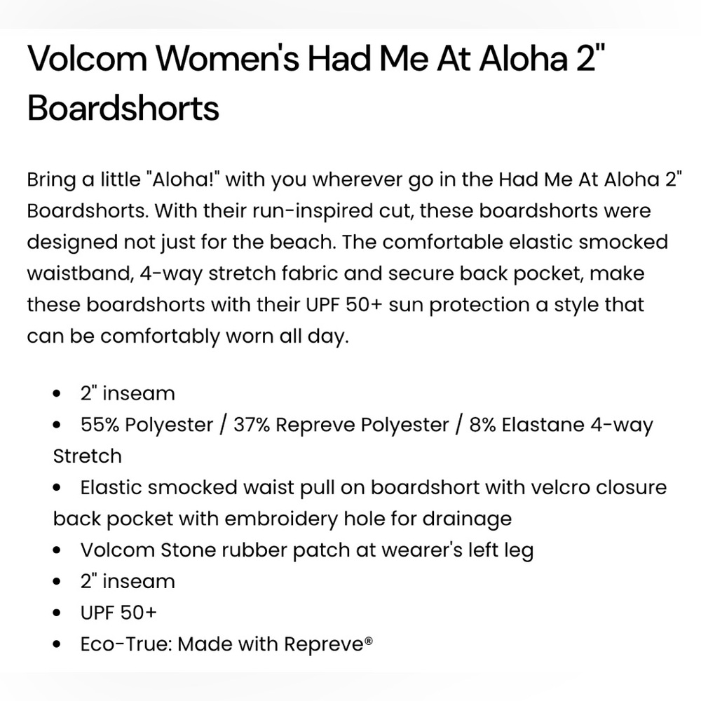 Volcom Had Me At Aloha 2" Boardshorts - Picture 6 of 6